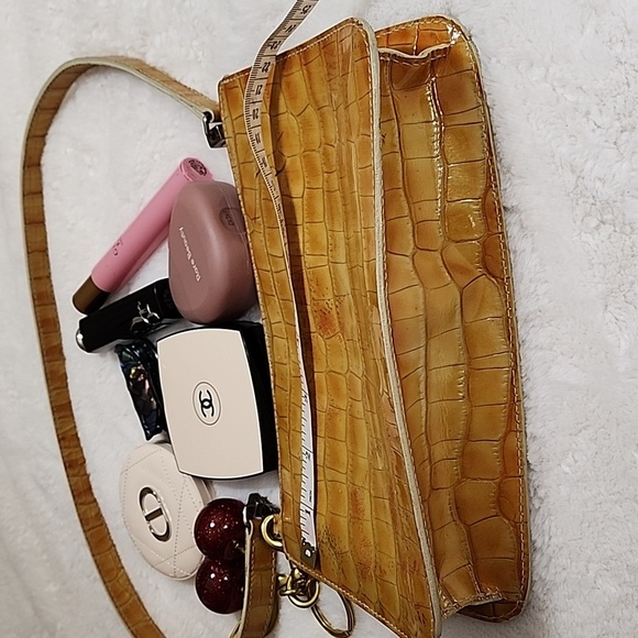 VTG FURLA Y2K  Crocs Soho/ Shoulder Bag - Picture 15 of 16